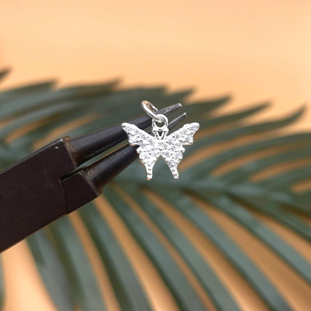Charm Móc Treo Bướm Đính Đá Bạc 925 Cực Xinh (Mẫu Ảnh Cuối) - Charm Bạc 925 - Mã CB1625 - Ảnh 6