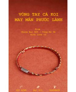 Alternative view of Vòng tay cá Koi may mắn Bạc 925 - Vòng tay may mắn from Charm Bạc 925 - Vòng Đá 5A - TDKD00021KODA