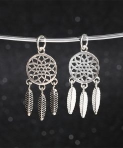 Charm bạc móc treo Dream Catcher lưới giấc mơ DIY - Charm Bạc 925 - Mã CB315 CA121