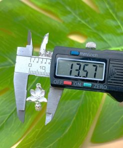 Alternative view of BẠC 925 - Charm treo hoa sen chuông cách điệu làm mặt dây chuyền lắc tay - Charm Bạc 925 - Mã CB1700