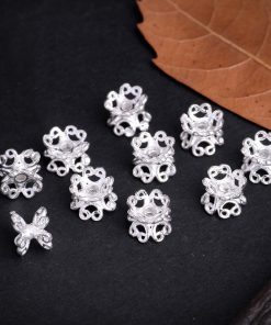 Alternative view of Charm bạc ốp 2 đầu kiểu ngắn - Charm Bạc 925 - Mã CB011