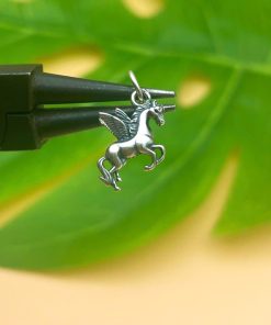 Alternative view of Charm Ngựa Có Cánh Bạc Thái S925 Mix Vòng Tay Mặt Dây Chuyền Xinh Tuổi Ngọ - Charm Bạc 925 - Mã CA1550