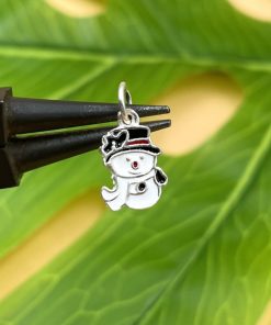Charm móc treo người tuyết Mixue bạc 925 đúc nguyên khối - Charm Bạc 925 - Mã CB1410