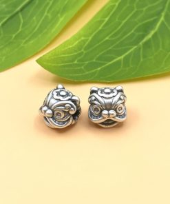 Charm đầu lân sư rồng bạc 999 - Mã CA1325
