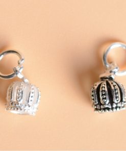 Charm bạc thái móc treo vương miện queen - Charm Bạc 925 - Mã CA310 CB381