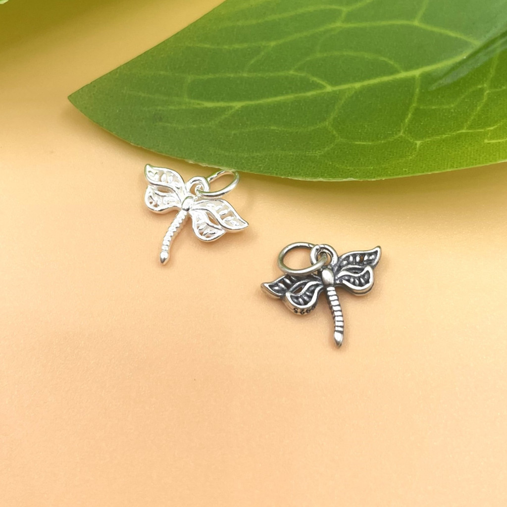Charm móc treo chuồn chuồn cách điệu kiểu mới nhất - Charm Bạc 925 - Mã CA1400 CB1425