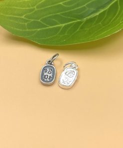 Charm móc treo may mắn và phúc lộc 12x6mm bạc 925 - Charm Bạc 925 - Mã CA1235 CB1220