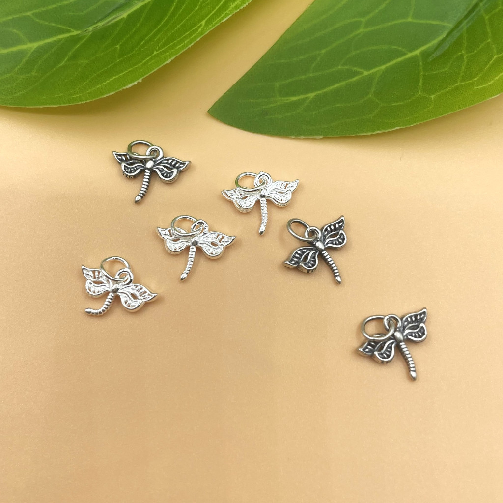 Charm móc treo chuồn chuồn cách điệu kiểu mới nhất - Charm Bạc 925 - Mã CA1400 CB1425 - Ảnh 2