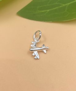 Alternative view of Charm máy bay có gắn chêm kiểu mới nhất bạc 925 - Charm Bạc 925 - Mã CB1305