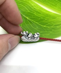 Alternative view of Charm nối thuyền rồng cầu thuận buồm xuôi gió bạc 999 - Charm Bạc 999 - Mã CA1230