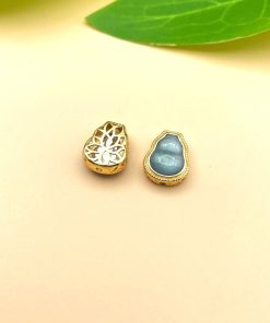 Charm Nối Hồ Lô Ngoc Lam Bạc 925 Mạ Vàng Size Nữ - Charm Bạc 925 - Mã CM060