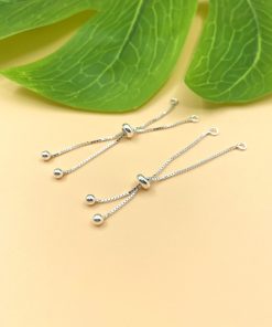 Alternative view of Khóa dây xích nối dài bạc 925 khóa Silicon dài 5cm - Charm Bạc 925 - Mã CB1475