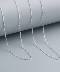 Bán lẻ 10cm dây bạc 925 hình oval cỡ siêu bé 1.3mm và 1.5mm cho sinh viên làm handmade - Mã CB1015