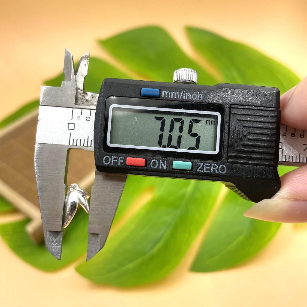 Charm bạc 925 móc treo hình lá tre cực xinh ~7mm - Charm Bạc 925 - Mã CB1495 - Ảnh 2