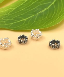 Charm nối hình 5 bông hoa cỡ bé bạc thái - Charm Bạc 925 - Mã CA1275 CB1300