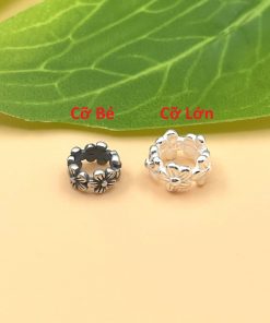 Alternative view of Charm nối hình 5 bông hoa cỡ bé bạc thái - Charm Bạc 925 - Mã CA1275 CB1300