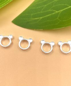 Alternative view of Charm bọc hạt hình gấu bạc 925 cho hạt kích thước bé - Charm Bạc 925 - Mã CB1235