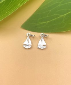 Alternative view of Charm biểu tượng thuyền buồm size mini có móc treo bạc 925 - Charm Bạc 925 - Mã CB1315