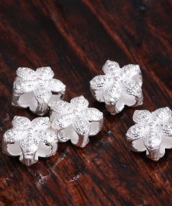 Charm bạc nối hoa 5 cánh - Charm Bạc 925 - Mã CB055