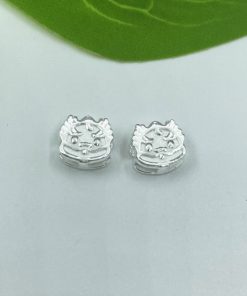 Charm bạc 925 nối rồng baby cỡ 7mm kiểu nối chéo - Charm Bạc 925 - Mã CB1215