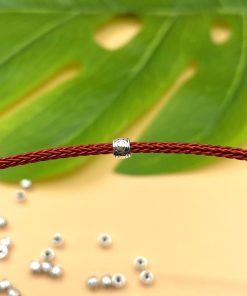 Alternative view of Charm nối hoa văn bạc thái s925 cỡ bé 3mm - Charm Bạc 925 - Mã CA1245