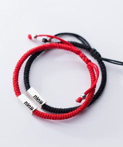Vòng tết dây đôi chữ Song Hỷ bạc 925 cao cấp - Charm Bạc 925 - Vòng Đá 5A - Mã TDKD00011KODA