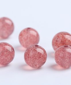 Alternative view of Hạt lẻ dâu hồng và dâu xanh đủ size làm vòng tay handmade cực xinh