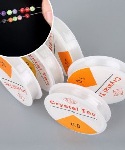 Alternative view of Dây chun trong suốt xâu vòng tay nhựa TPU an toàn bền chắc giá rẻ đủ kích thước - Charm Bạc 925 - Vòng Đá 5A