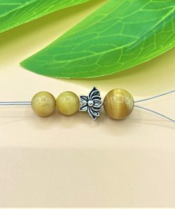 Alternative view of Charm nối đài hoa sen dày bạc thái - Charm Bạc 925 - Mã CA1140