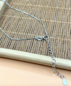 Dây chuyền bạc 40+5cm có khóa vặn có thể cho hạt đá vào giữa - Charm Bạc 925 - Mã CB456