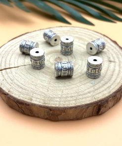 Nối Lục Chú Om Mani Padme Hum Bạc 999 Mix Vòng Tay Lắc Tay - Charm Bạc 999 - Mã CA1495