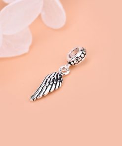 Charm móc treo cánh thiên thần - Charm Bạc 925 - Mã CA190 CB292