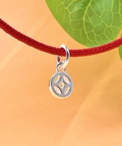 Charm móc treo kim tiền bạc 925 6 ly cỡ bé - Charm Bạc 925 - Mã CB1175
