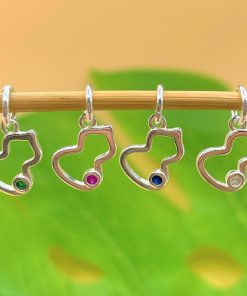 Charm treo hồ lô thu hút tài lộc đính đá nhiều màu - Charm Bạc 925 - Mã CB925