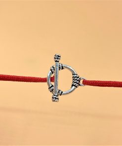 Bộ khóa I O khắc sợi dây bạc thái - Charm Bạc 925 - Mã CA1070