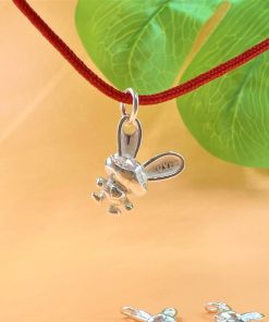 Charm móc treo hình thỏ love bạc 925 cực kỳ xinh xắn - Charm Bạc 925 - Mã CB1170