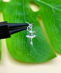 Charm cô gái múa ba lê bạc 925 mix vòng tay mặt dây chuyền cho nữ - Charm Bạc 925 - Mã CB1650