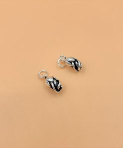 Charm treo hình hoa hồng bạc thái - Charm Bạc 925 - Mã CA246