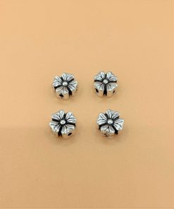 Alternative view of Charm nối bạc thái hình cỏ 4 lá lớn - Charm Bạc 925 - Mã CA239