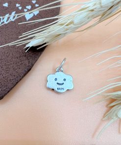 Charm móc treo hình mây đang cười bạc thái - Charm Bạc 925 - Mã CA772