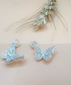 Alternative view of Charm treo hình bướm dày dặn - Charm bạc 925 - Mã CB167