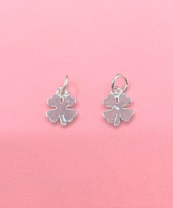 Charm móc treo cỏ 4 lá kín bạc s925 - Charm Bạc 925 - Mã CB286