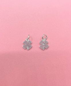 Alternative view of Charm móc treo cỏ 4 lá kín bạc s925 - Charm Bạc 925 - Mã CB286