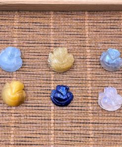Hồ ly phong thủy cầu tình duyên viên mãn size bé làm lắc tay mặt dây chuyền cho nữ đủ màu đủ loại