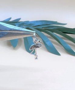 Charm treo hình chim hạc bạc thái cầu trường thọ - Charm Bạc 925 - Mã CA920