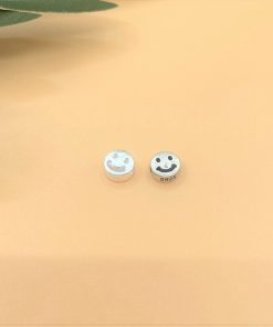 Charm nối hình mặt cười - Charm Bạc 925 - Mã CA780 CB048