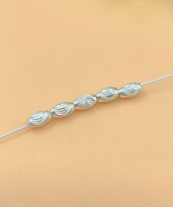 Alternative view of Charm nối hình hạt thóc 3mm - Charm Bạc 925 - Mã CB860