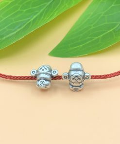 Charm nối hình thần tài lỗ lớn - Charm Bạc 925 - Mã CA1080