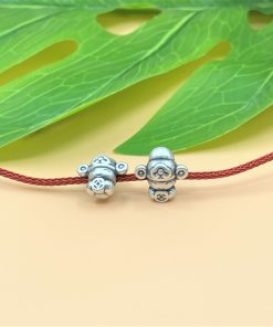 Alternative view of Charm nối hình thần tài lỗ lớn - Charm Bạc 925 - Mã CA1080