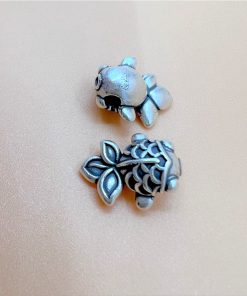 Alternative view of Charm nối hình cá chép hóa rồng biểu tượng cho sự thăng quan tiến chức - Charm Bạc 999 - Mã CA785